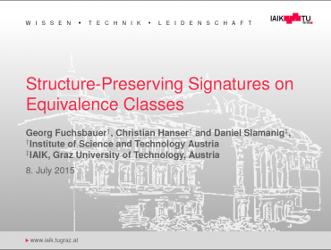 Structure-Preserving Signatures on Equivalence Classes