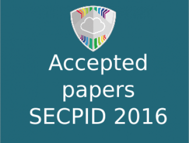 Accepted papers at SECPID 2016 EU Symposium - ARES 2016